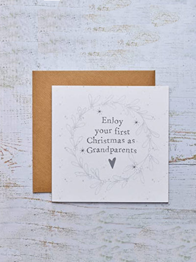 First Christmas as Grandparents Greeting Card