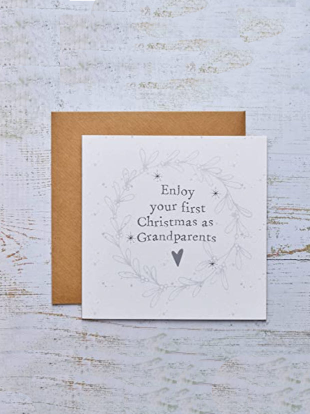First Christmas as Grandparents Greeting Card