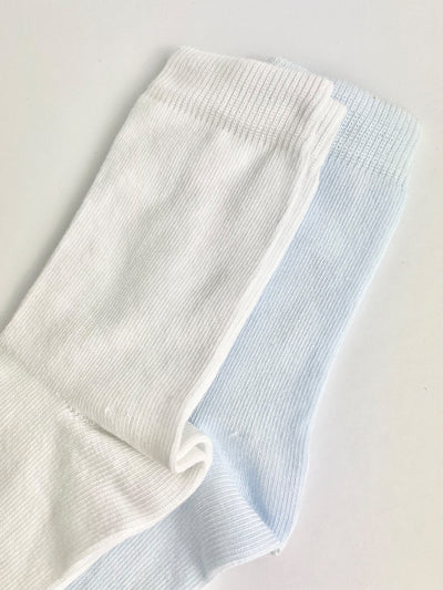 Pastels & Co Lionel Blue & White Socks - 2 Pack