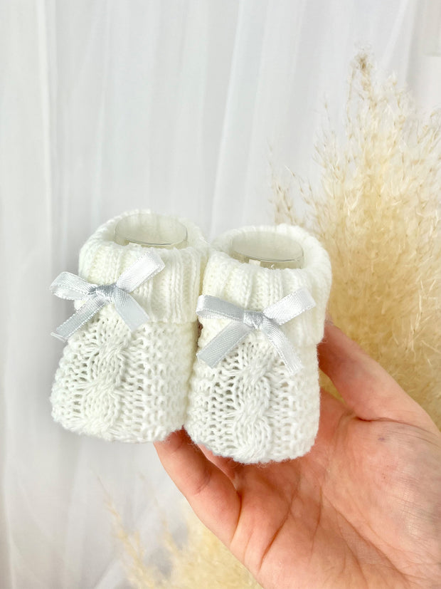 Cable Knit Baby Botties - 4 Colours