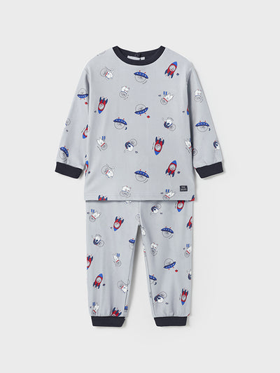 Mayoral Toddler Boy Grey Space Pyjama Set