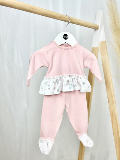 Pink Woodland Print Outfit Set