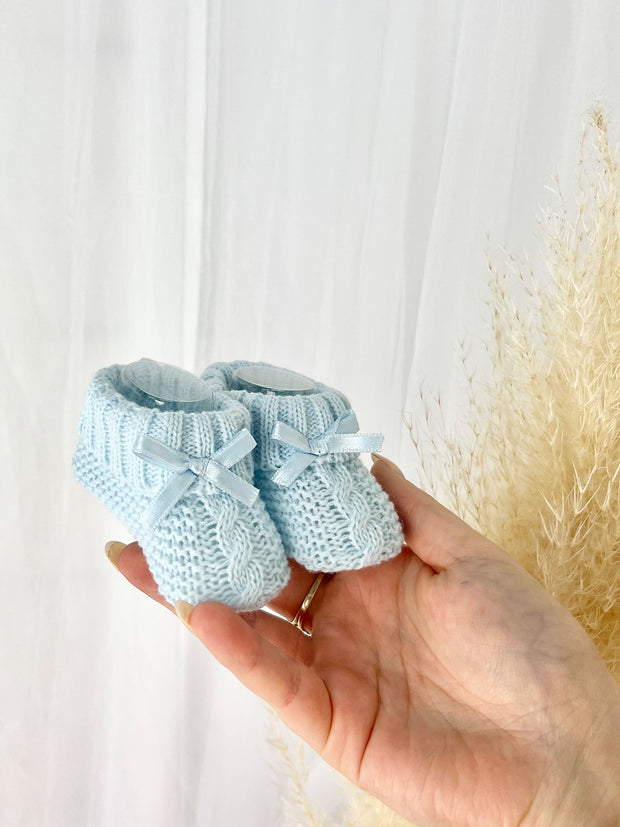 Cable Knit Baby Botties - 4 Colours
