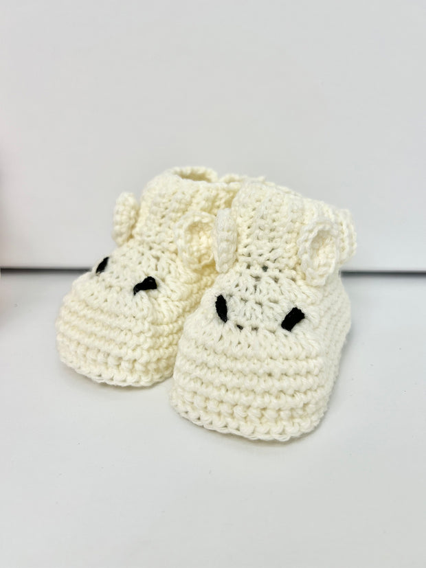 Knitted Animal Booties - 3 Colours