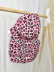 Toddler Girl Pink Leopard Print Hooded Gilet