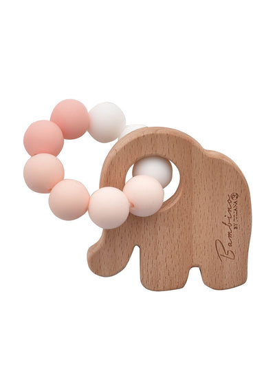 Bambino Elephant Teething Ring - 3 Colours
