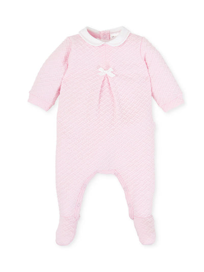 Tutto Piccolo Pink Quilted Babygrow