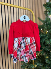 Mayoral Toddler Girl Tartan Bow Dress - 2 Colours