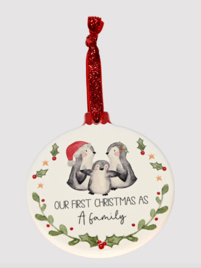'Our First Christmas as a Family' Ornament