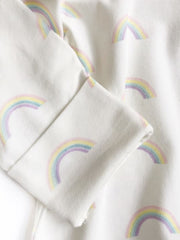 Rainbow Print Zippy Babygrow