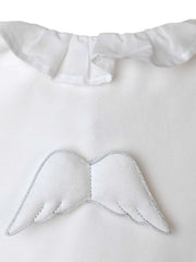 Baby Gi Frilly White Angel Babygrow