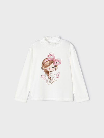 Mayoral Junior Girl Bella Girl Graphic Top - 2 Colours