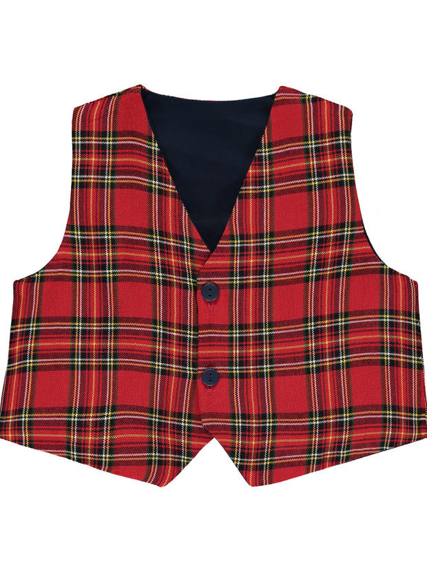 Emile et Rose Campbell Tartan Outfit Set