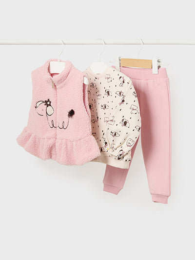 Mayoral Toddler Girl 3-Piece Dog Outfit Set - 2 Colours