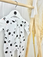 Panda Print Zippy Babygrow