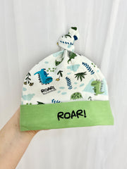 Dinosaur Swaddle & Hat Set