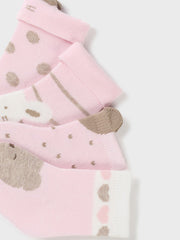 Mayoral Baby Girl 4-Pack Pink Socks