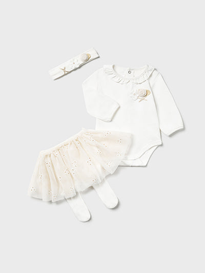 Mayoral Baby Girl 3-Piece Tutu Outfit Set - 3 Colours