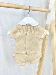 Knitted Teddy Short Set - 2 Colours