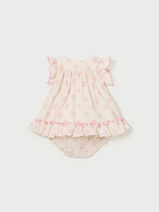 Mayoral Baby Girl Pink Spotty Dress