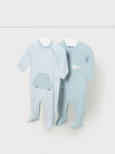 Mayoral Baby Boy 2 Pack Babygrows - 2 Colours
