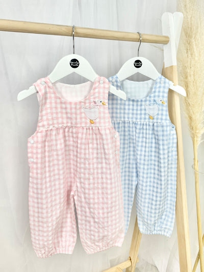 Gingham Goose Dungarees - 2 Colours