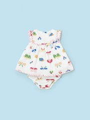 Mayoral Baby Girl White Butterfly Dress
