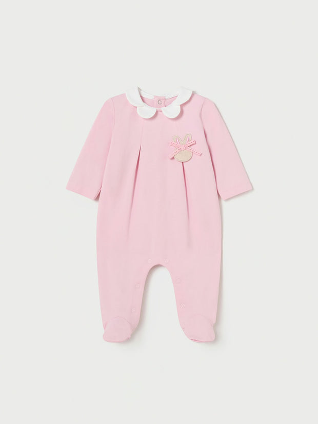 Mayoral Baby Girl Pink Bunny Babygrow