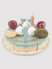 Little Dutch Classic Wooden Birthday Cake - 26 Pieces