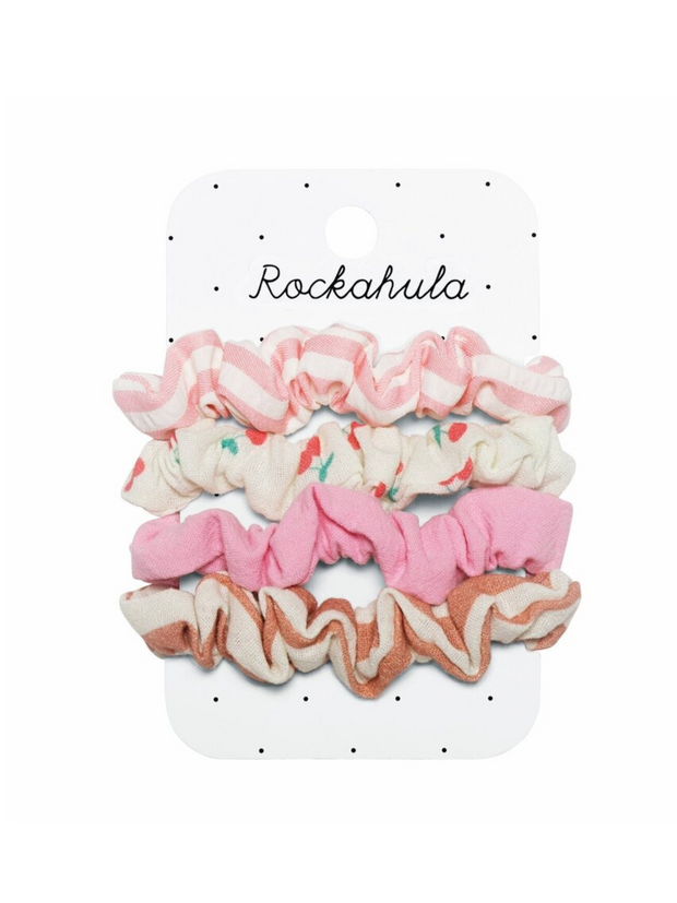 Rockahula Cherry Stripe Scrunchie Set