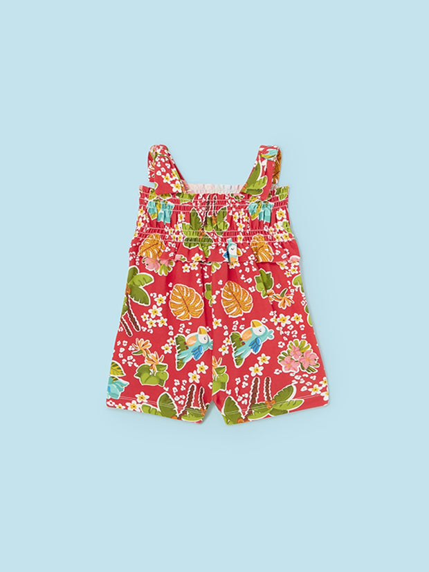 Mayoral Toddler Girl Tropical Print Playsuit