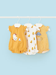 Mayoral Baby Girl Chick Rompers - 3 Pack