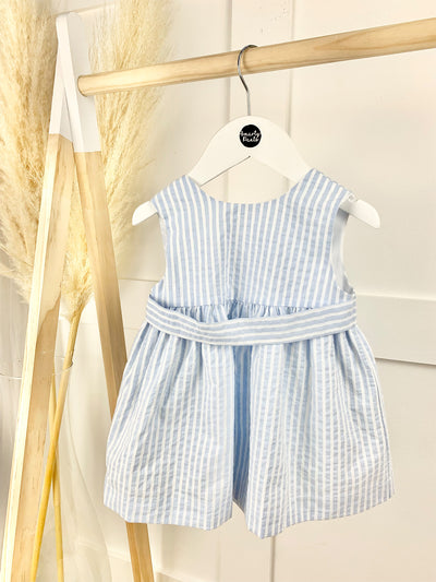 Toddler Girl Blue Stripe Dress