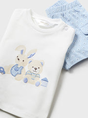 Mayoral Baby Boy Bunny Shorts Sets 2 Pack