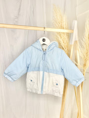 Toddler Boy Pale Blue & White Jacket