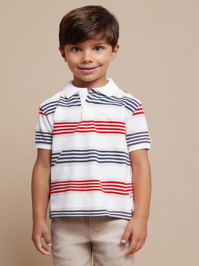 Junior Boy Striped Polo