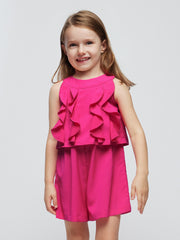 Mayoral Junior Girl Pink Playsuit
