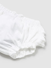 Mayoral Baby Girl White Ruffle Pants