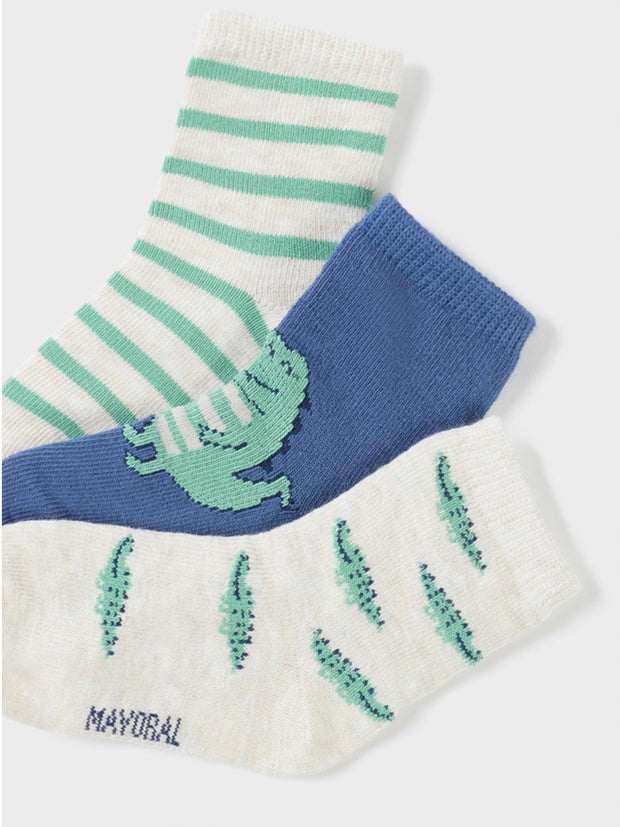 Mayoral Organic Cotton Dino Socks