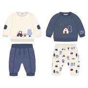 Mayoral Baby Boy 2 Pack Farm Outfit Sets - 2 Colours