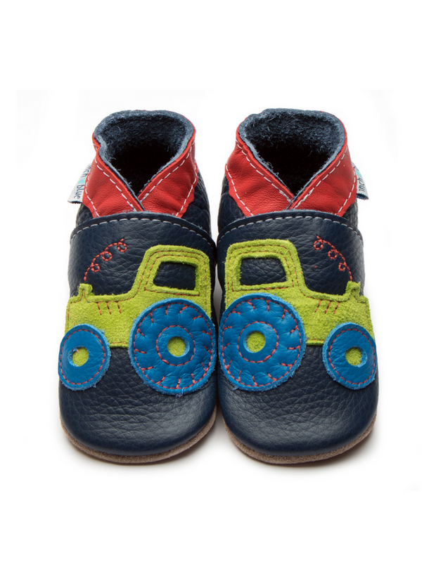 Navy Tractor Soft Shoes