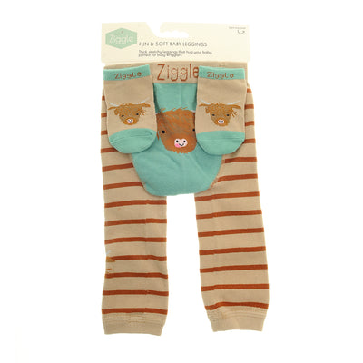 Highland Cow Leggings & Socks Set