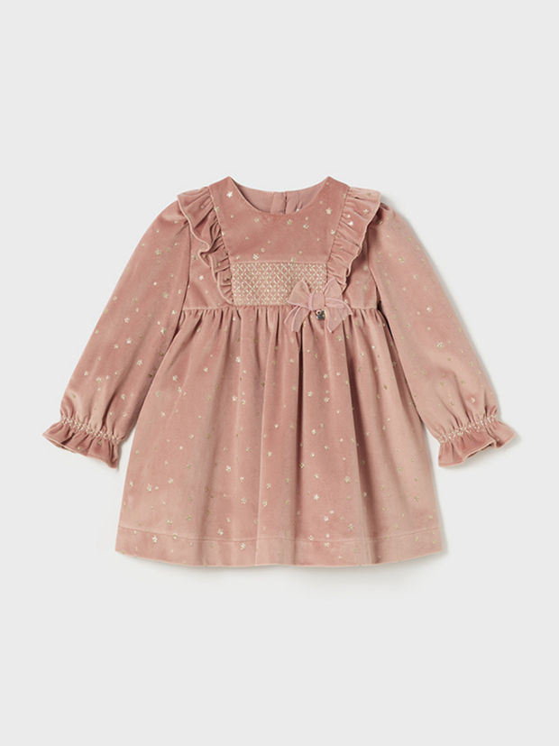 Mayoral Toddler Girl Velvet Dress - 3 Colours