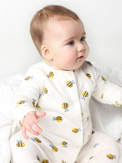 Frugi Buzzy Bee Babygrow Gift Set