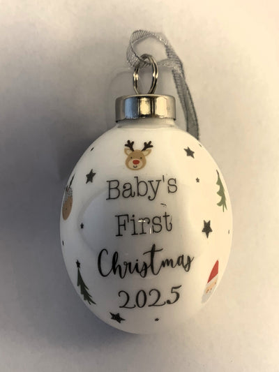 'Babys First Christmas' Ceramic Ornament