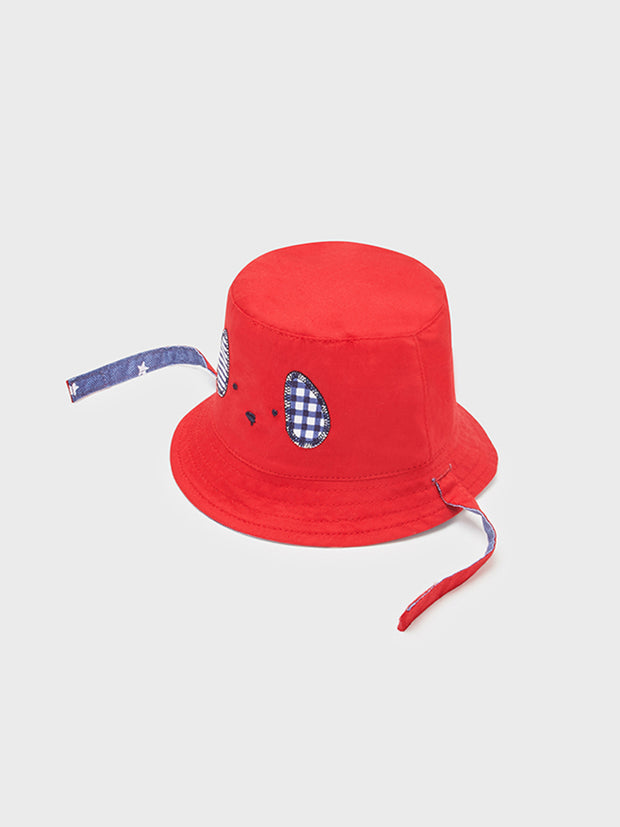 Mayoral Baby Boy Red & Blue Reversible Sunhat