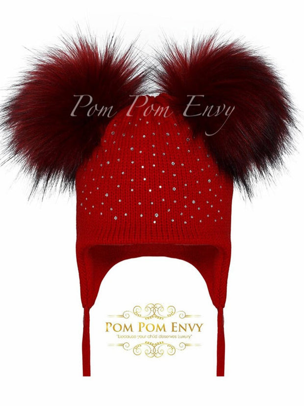 Double Bubble Pom Pom Hat - 3 Colours