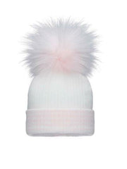 Stripe Single Baby Pom Pom Hat - 3 Colours