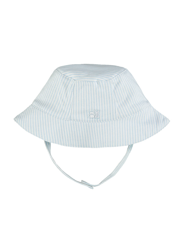 Emile Et Rose Selwyn Blue & White Striped Sun Hat