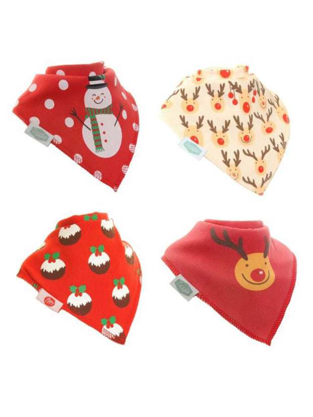Christmas Reds Bib Set
